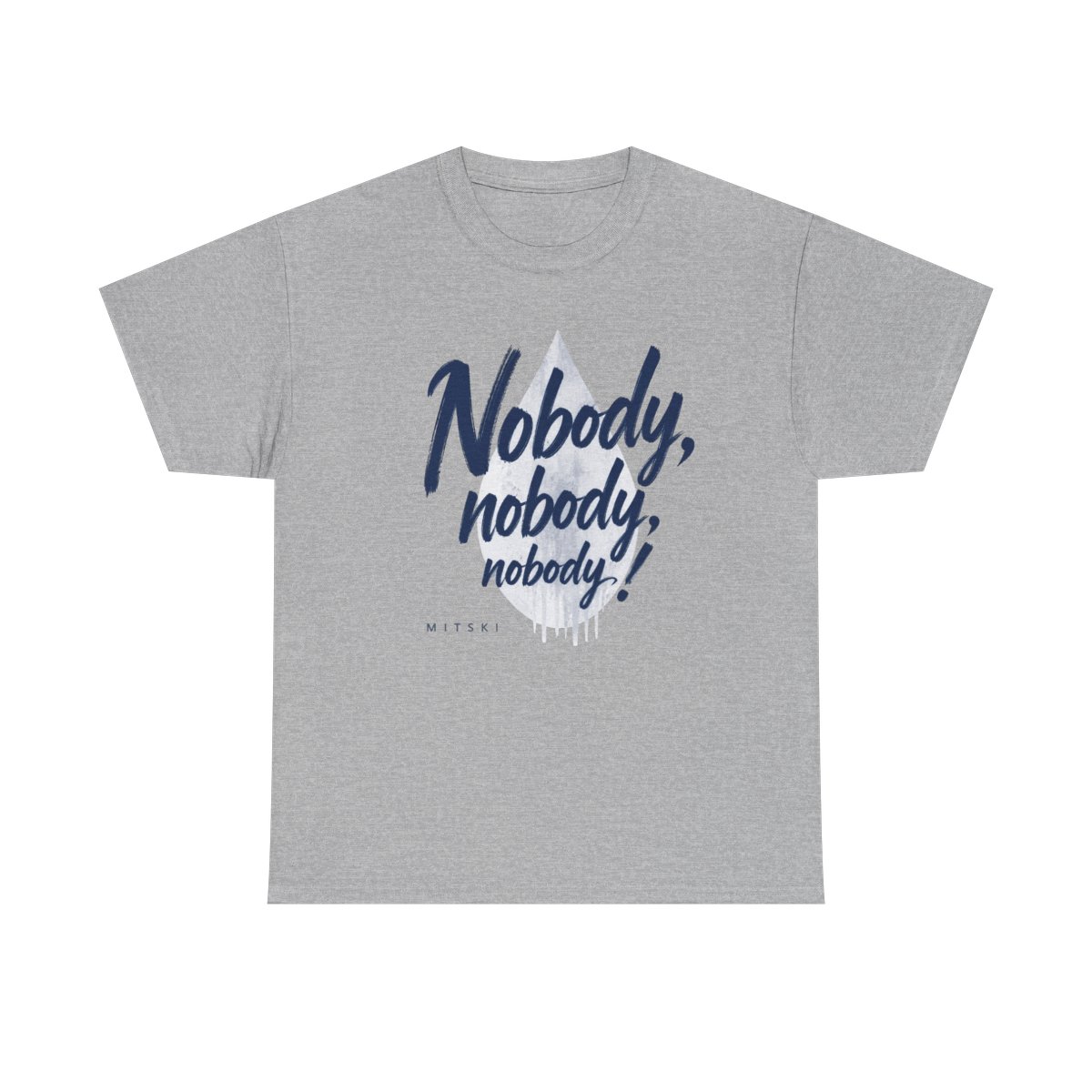 Mitski "Nobody, nobody, nobody!" Unisex Tee - alternate angle 2, merchandise