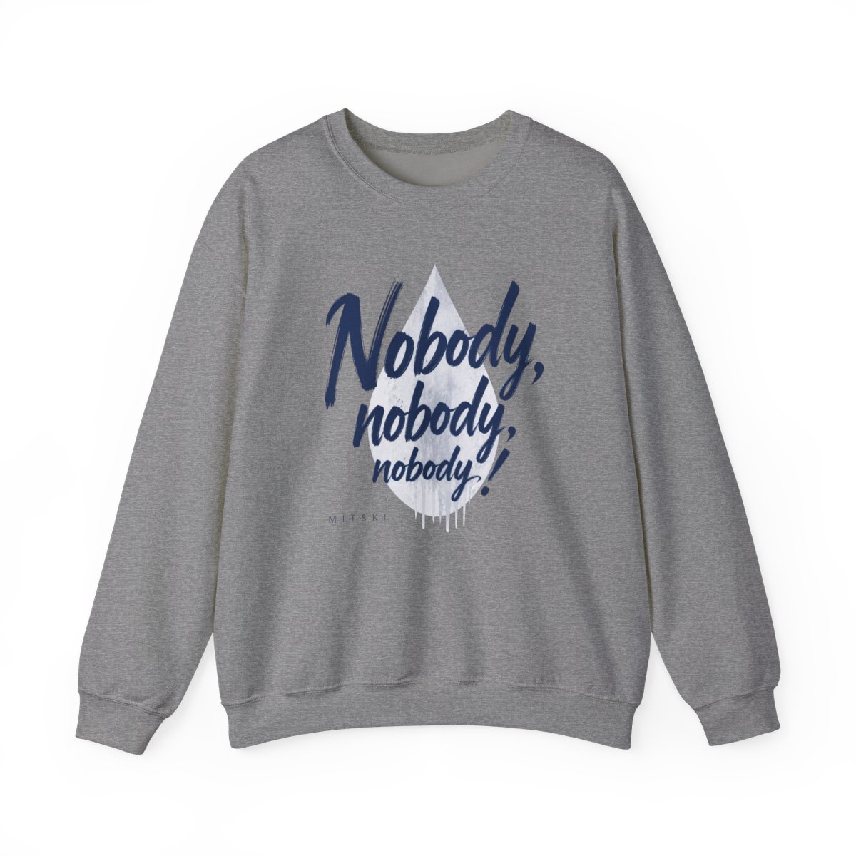 Mitski "Nobody, nobody, nobody!" Crewneck - alternate angle 3, merchandise