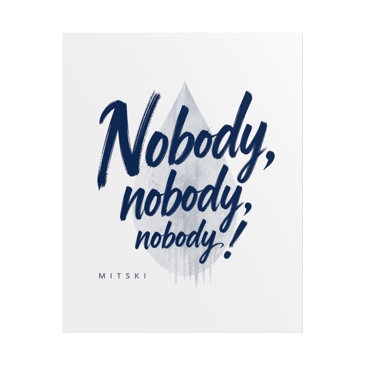 Mitski "Nobody, nobody, nobody!" Poster - Official Posters & Wall Art merchandise