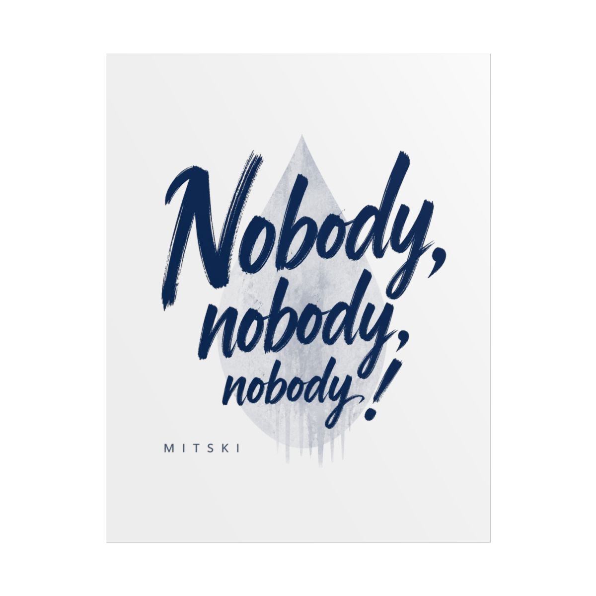 Mitski "Nobody, nobody, nobody!" Poster - alternate angle 1, merchandise
