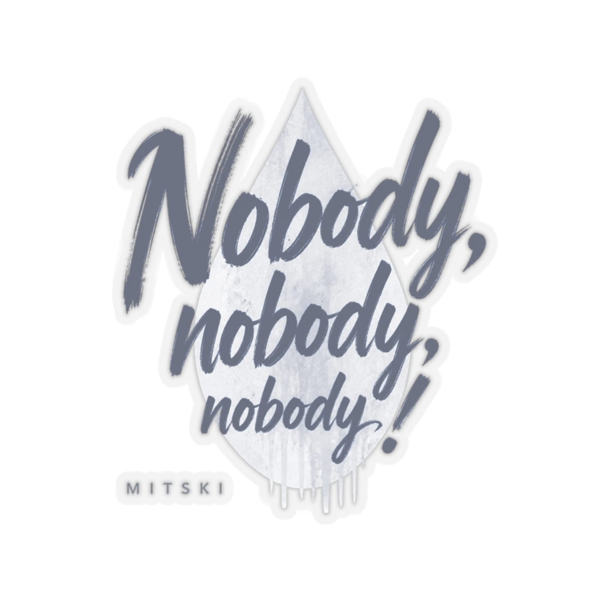 Mitski "Nobody Sticker - Official stickers merchandise