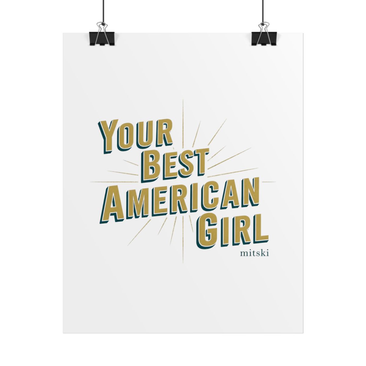 Mitski "Your Best American Girl" Poster