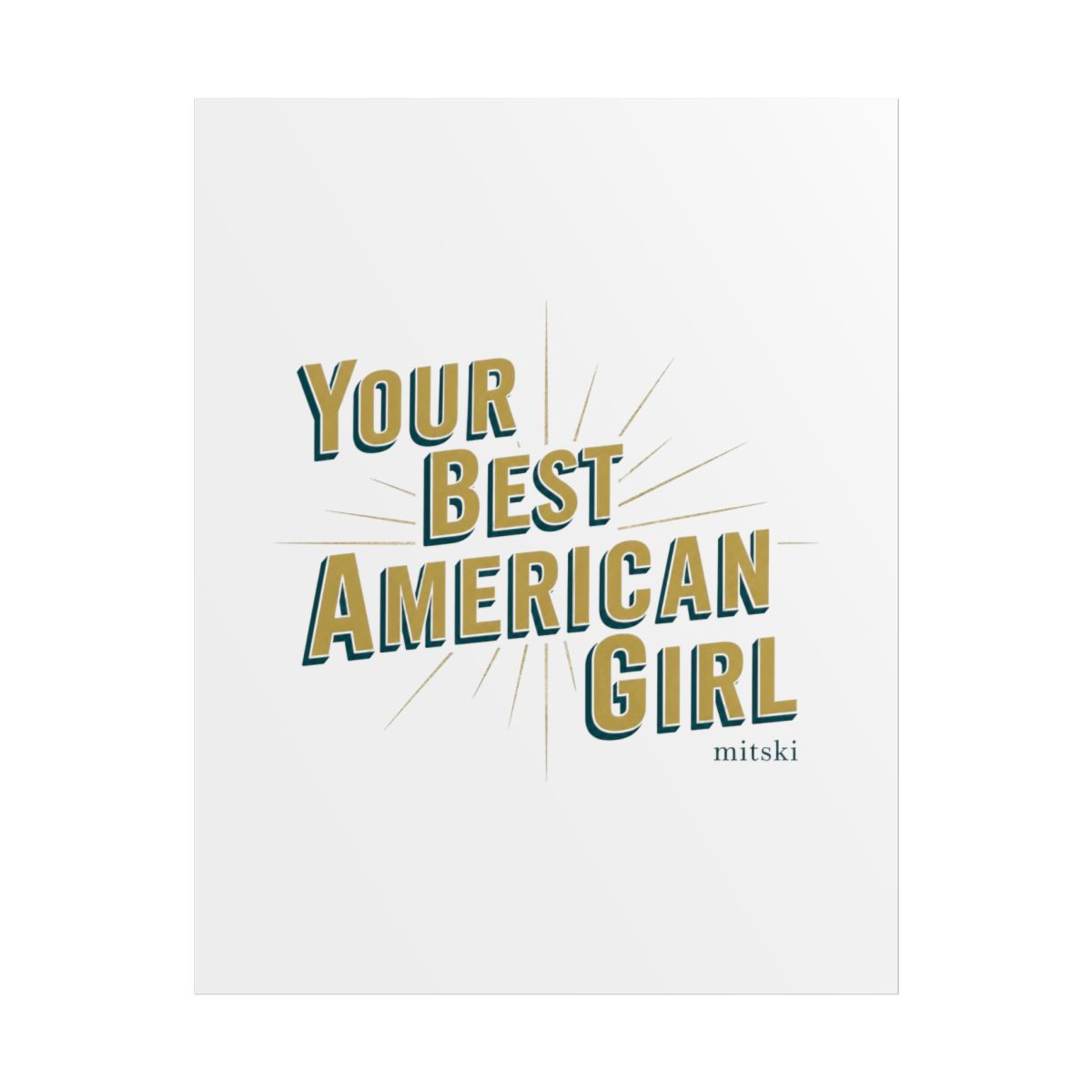 Mitski "Your Best American Girl" Poster - alternate angle 1, merchandise