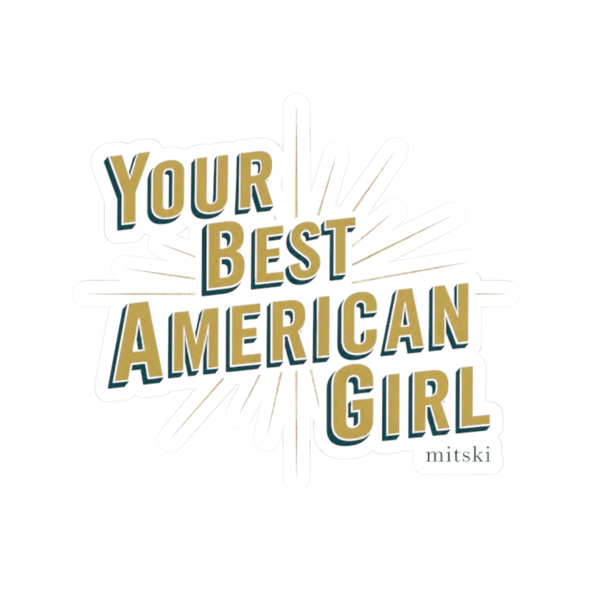 Mitski "Your Best American Girl" Sticker - Official Stickers merchandise