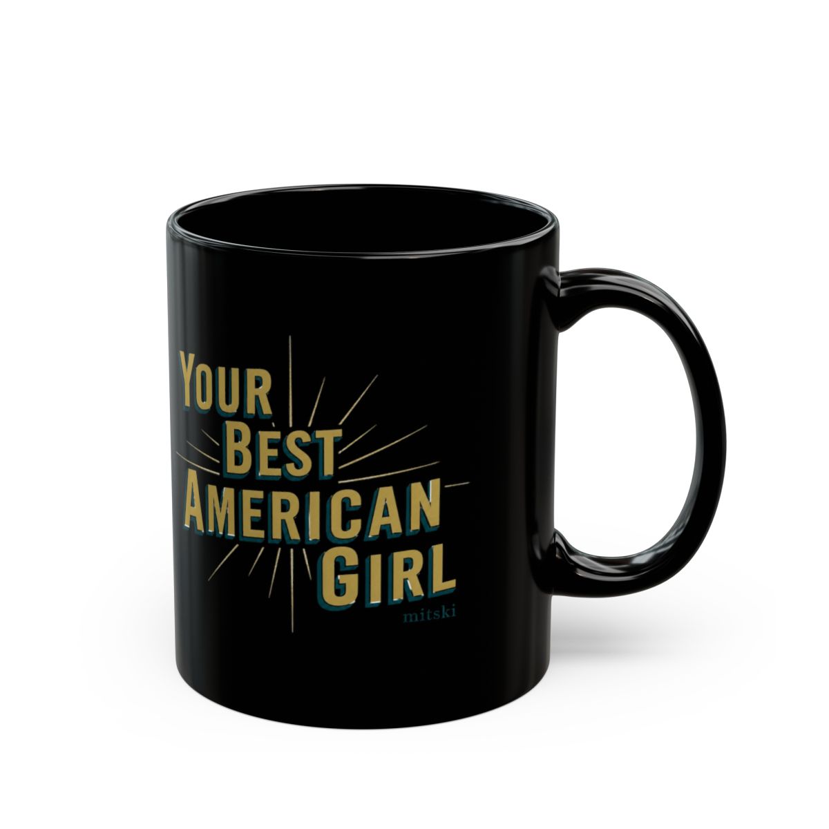 Mitski "Your Best American Girl" Black Mug - Official mugs merchandise