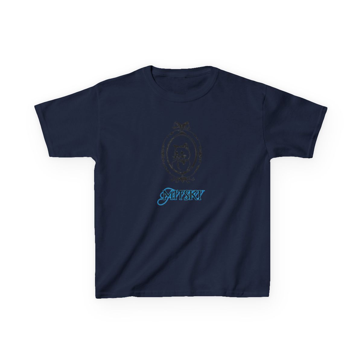 Cat On Frame - Mitski Kids T-Shirt