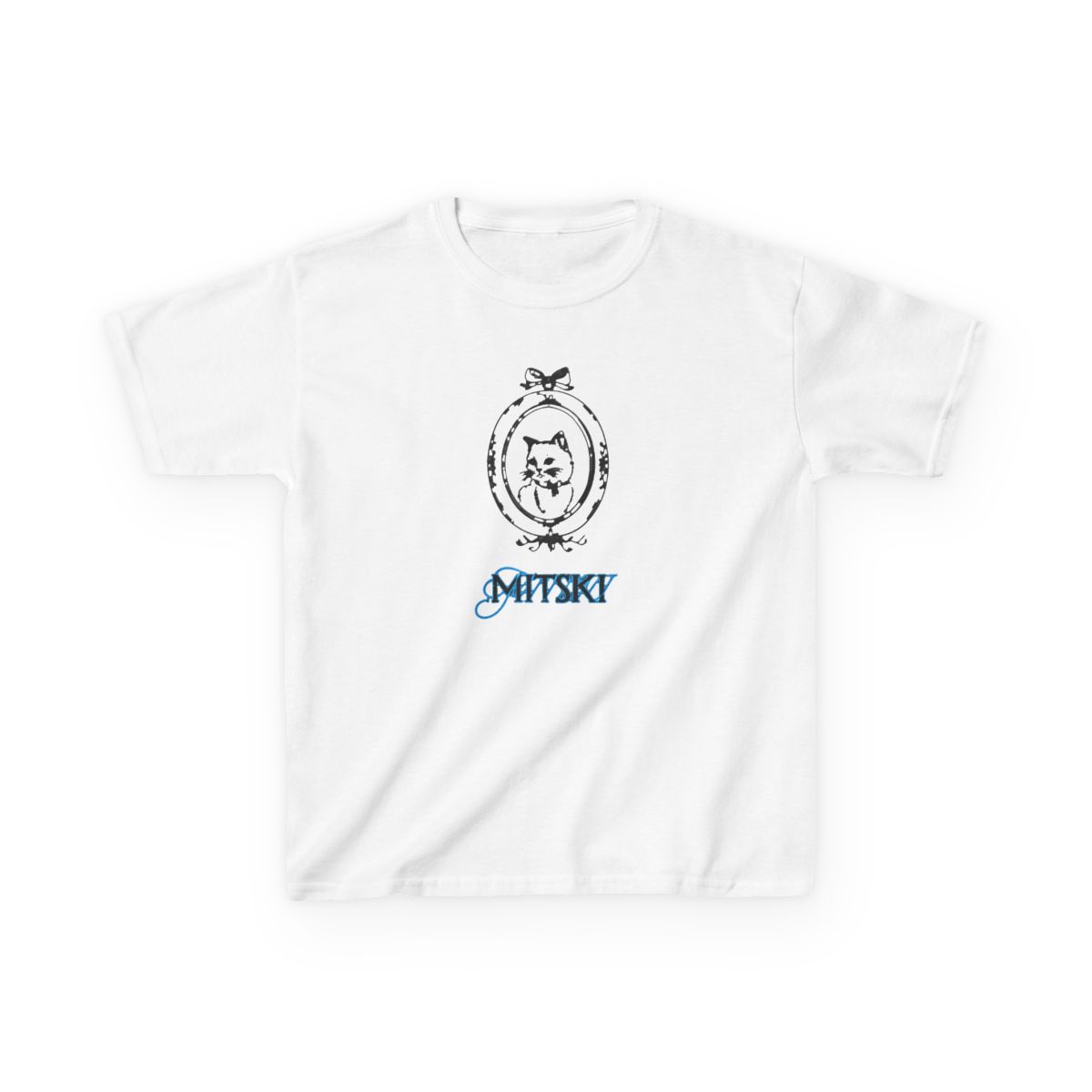 Cat On Frame - Mitski Kids T-Shirt