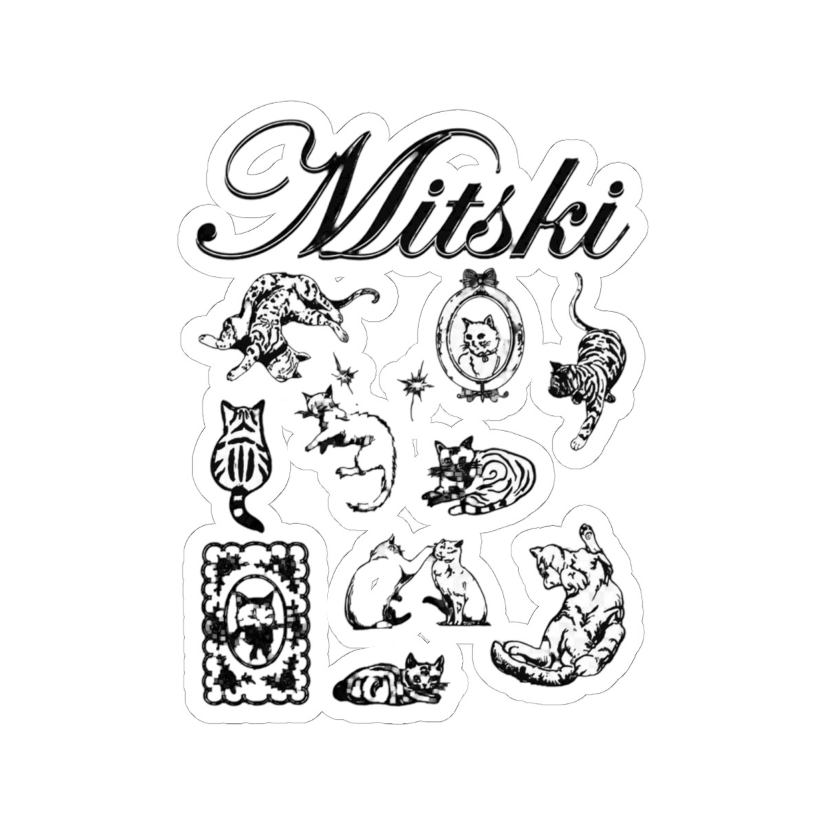 All Pose Cat - Mitski Sticker