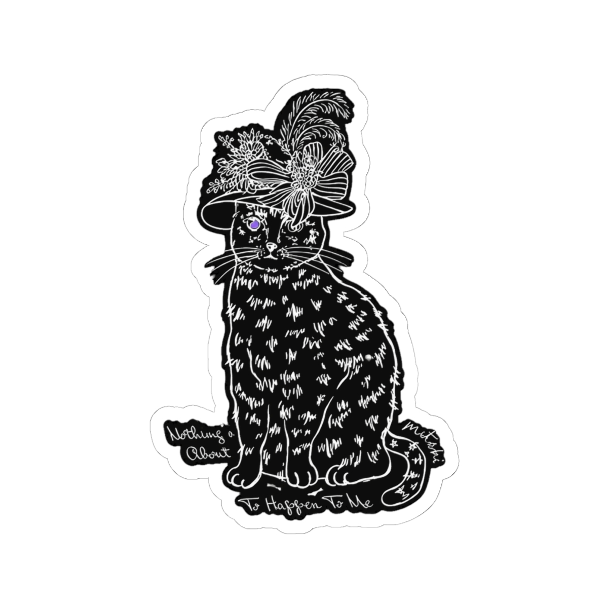 Silhouette Cat - Mitski Sticker