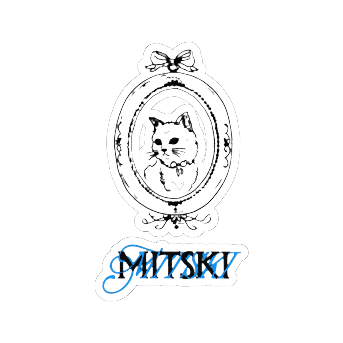 Cat On Frame - Mitski Sticker